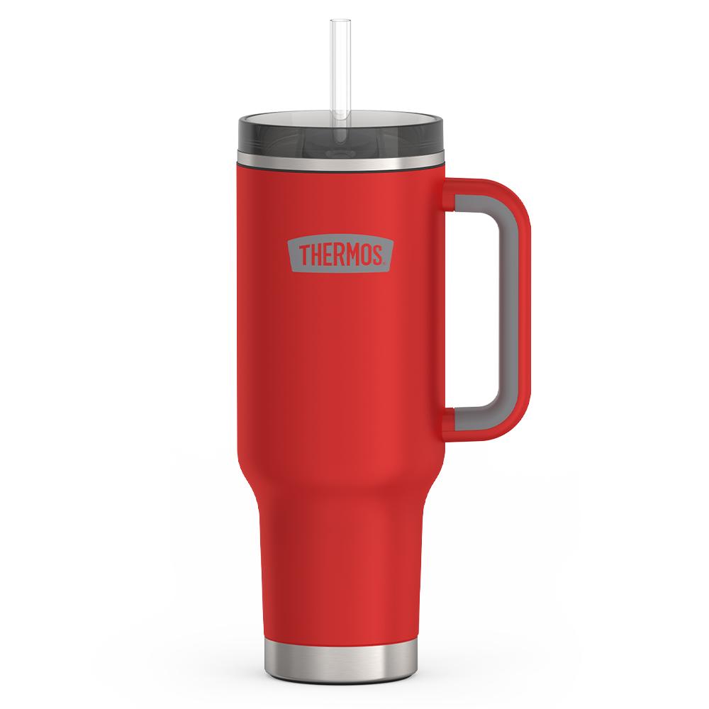 Thermos 40 oz Stainless Steel Cup Holder Mug w/ Straw