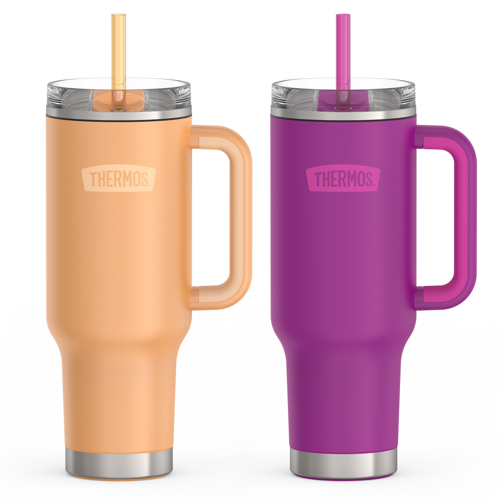 40oz Cup Holder Mug Bundle - Melon & Bundle | Thermos® – Thermos Brand
