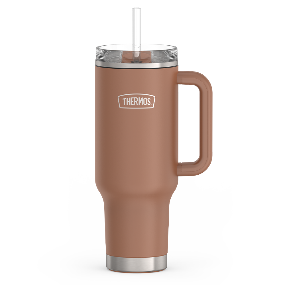 40oz STAINLESS STEEL CUP HOLDER MUG - MOCHA
