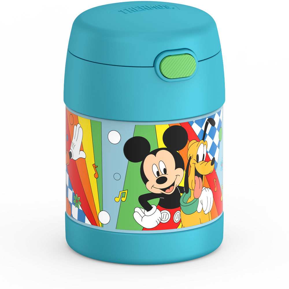 Thermos® 10oz FUNtainer® food jar in Default Title — angled view showing full profile