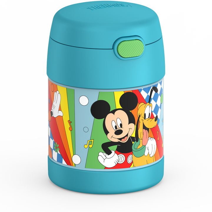 Thermos® 10oz FUNtainer® food jar in Default Title — angled view showing full profile