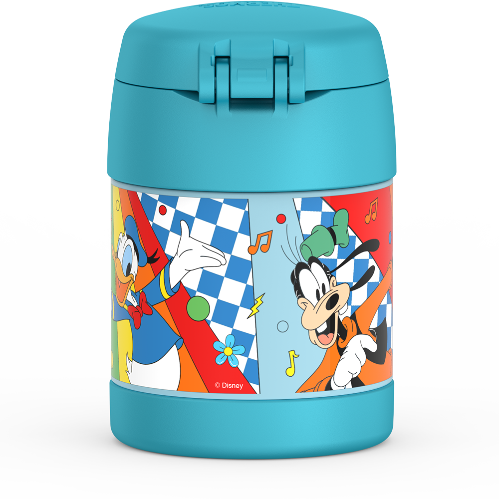 Thermos® 10oz FUNtainer® food jar in Default Title — back view showing handle and base