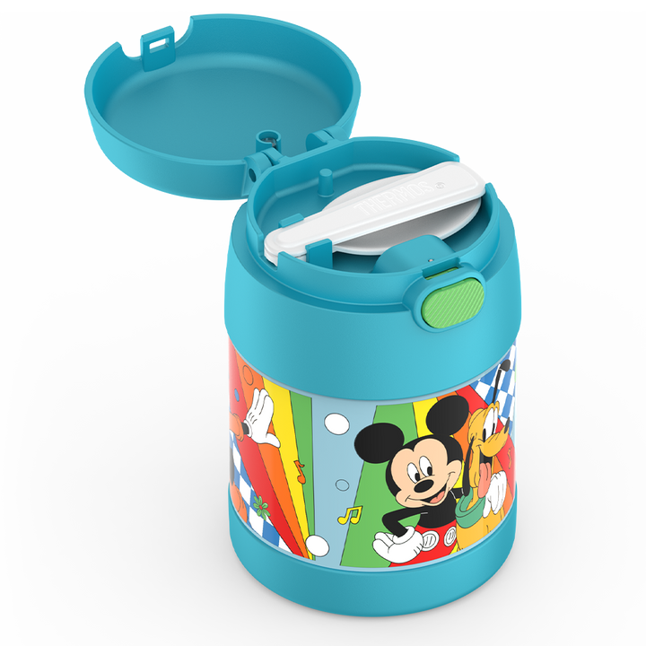 Thermos® 10oz FUNtainer® food jar in Default Title — close-up of lid mechanism