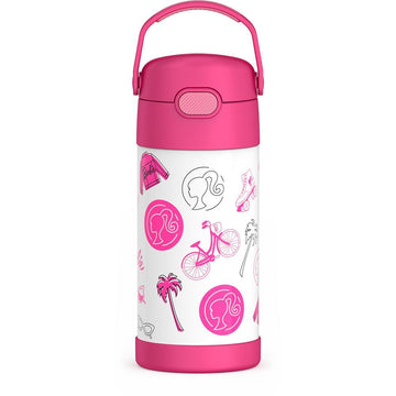 THERMOS FUNTAINER 12 Ounce Stainless Steel Vacuum Insulated Kids Straw  Bottle, Princess & FUNTAINER 12 Ounce Stainless Steel Vacuum Insulated Kids
