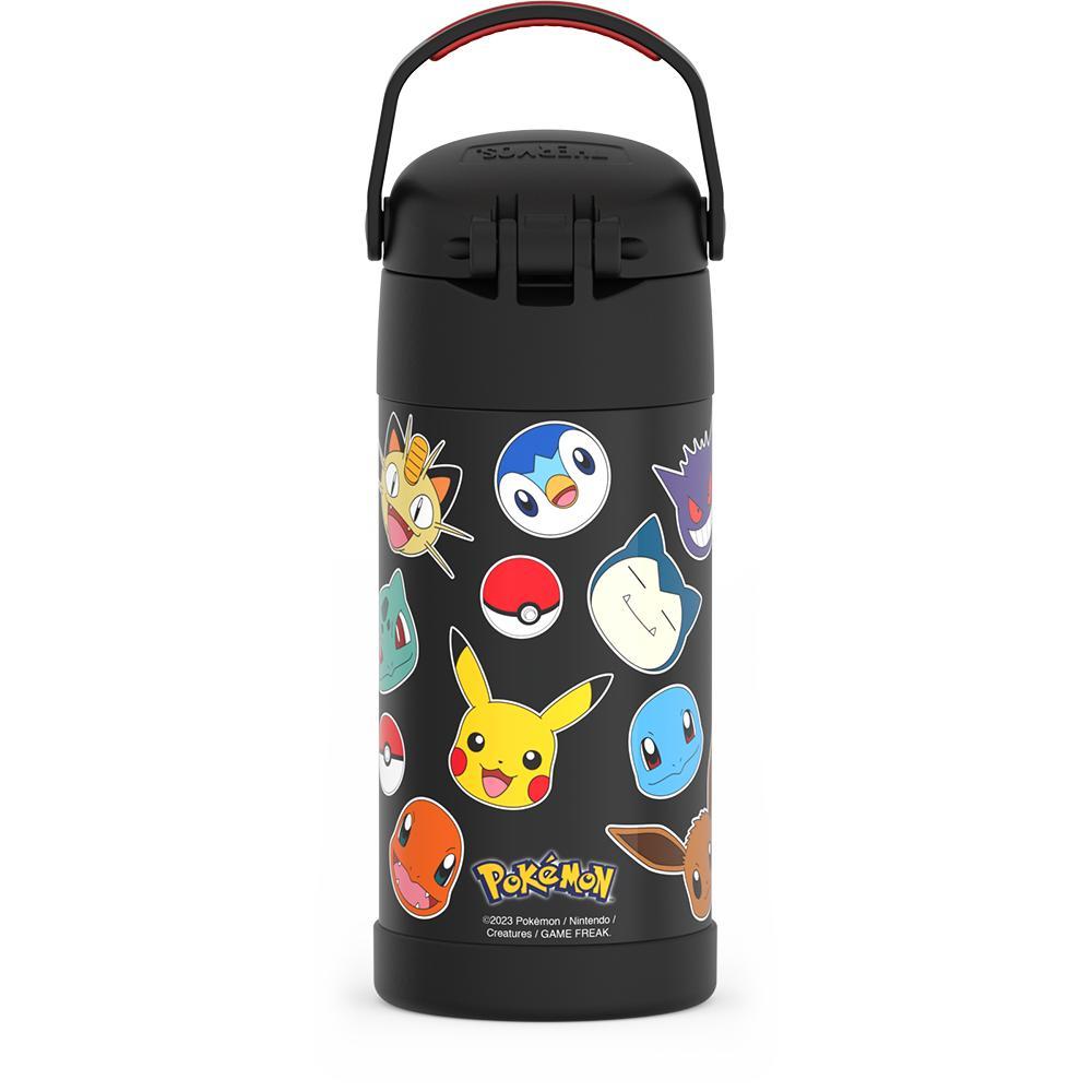 Water Bottle with Straw | Kids 12oz Stainless Steel Water Bottle – Thermos  Brand