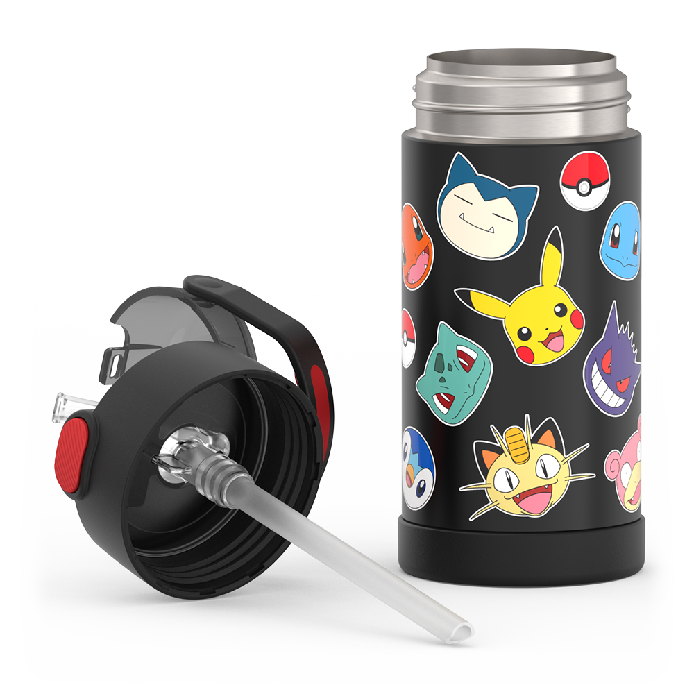 Pokémon Bundle - Novelty Lunch Box, 12oz FUNtainer® Water Bottle, 10oz FUNtainer® Food Jar &amp; Hard Ice
