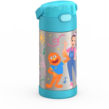 Water Bottle with Straw | Kids 12oz Stainless Steel Water Bottle
