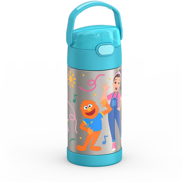 Water Bottle with Straw | Kids 12oz Stainless Steel Water Bottle