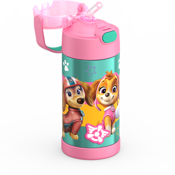Thermos 12 Kid's Funtainer Vacuum Insulated Stainless Steel Water Bottle Paw Patrol Girl