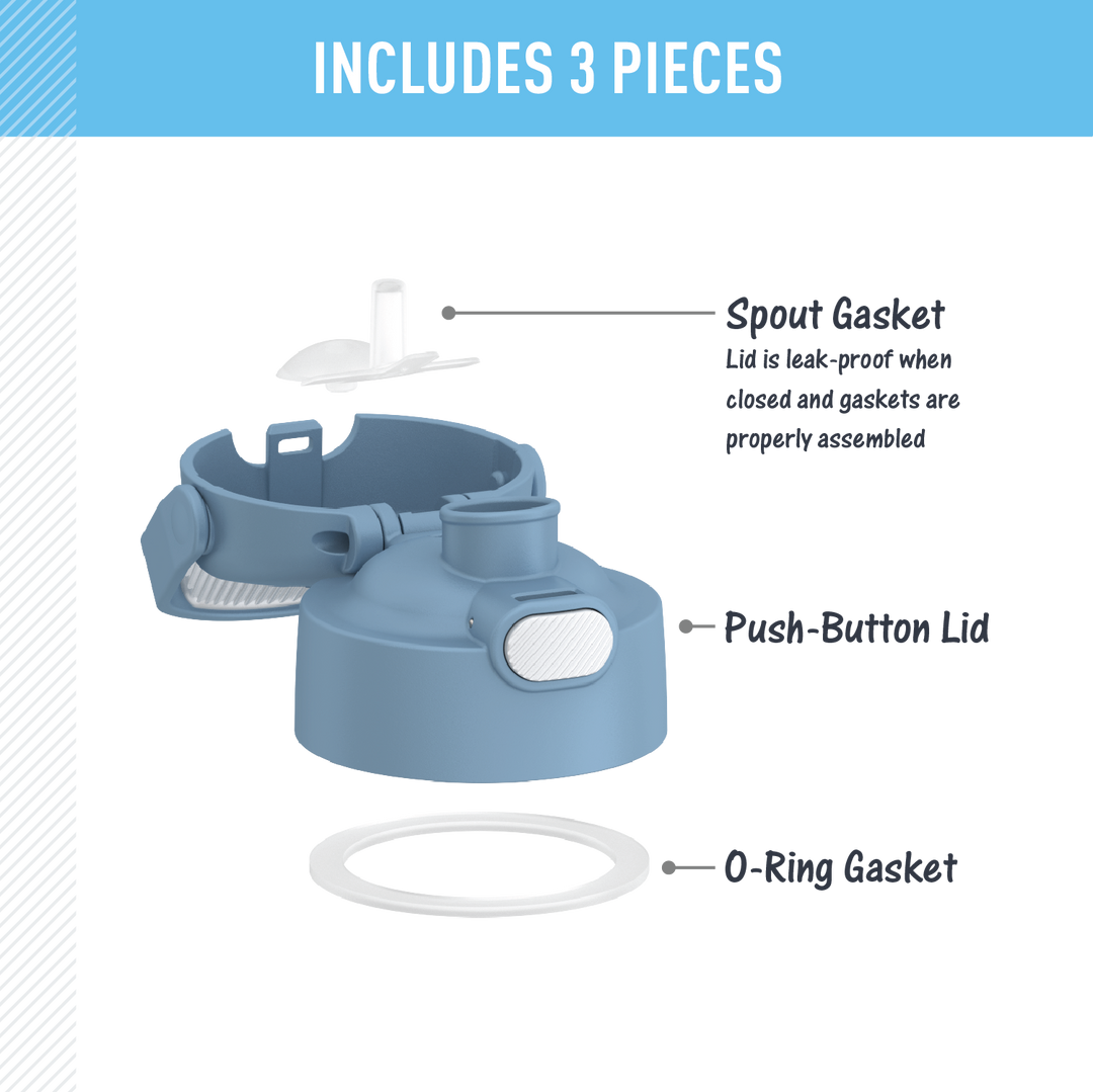 FUNTAINER® WATER BOTTLE - REPLACEMENT SPOUT LID