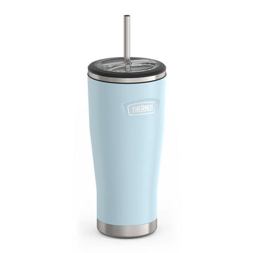 24oz Insulated Tumbler with Straw Thermos Brand