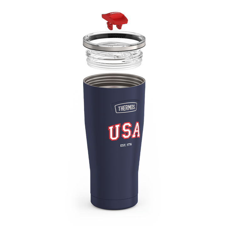 24oz ICON™ TUMBLER WITH SLIDE LOCK LID - NAVY USA
