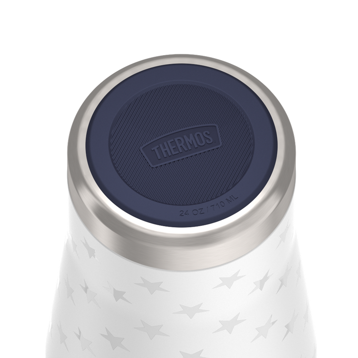 24oz ICON™ TUMBLER WITH SLIDE LOCK LID - WHITE STARS