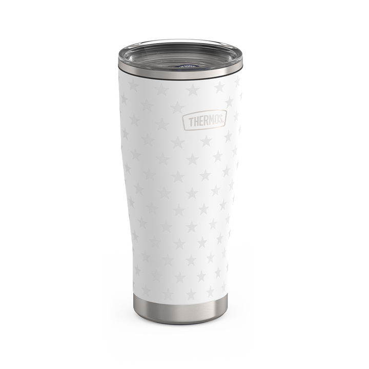 24oz ICON™ TUMBLER WITH SLIDE LOCK LID - WHITE STARS
