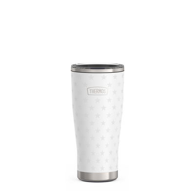 24oz ICON™ TUMBLER WITH SLIDE LOCK LID - WHITE STARS