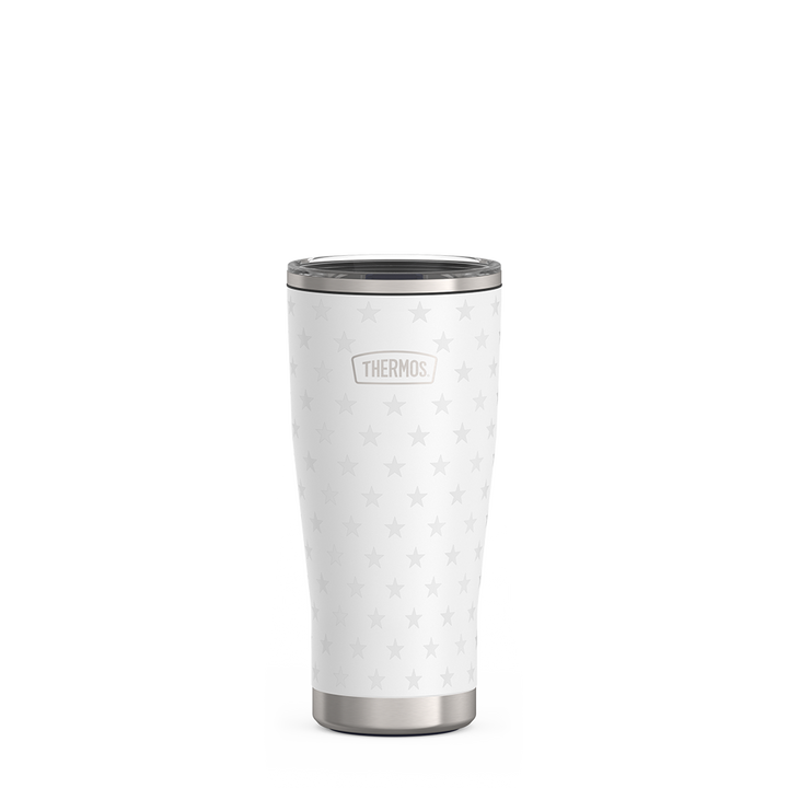 24oz ICON™ TUMBLER WITH SLIDE LOCK LID - WHITE STARS