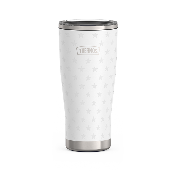 24oz ICON™ TUMBLER WITH SLIDE LOCK LID - WHITE STARS