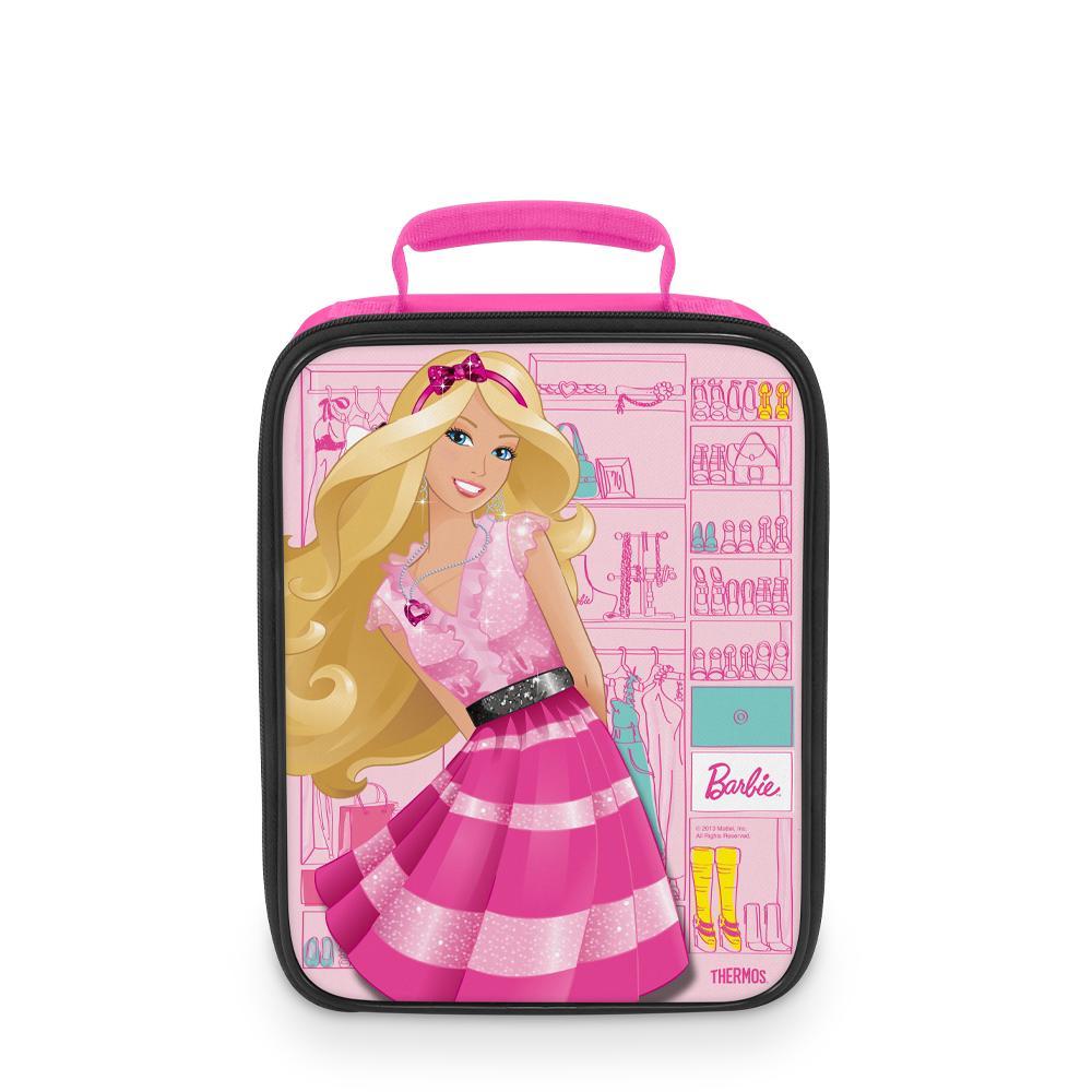 Vintage Barbie Lunch Box Bag with Shoulder Strap and Handle Thermos Soft  Side