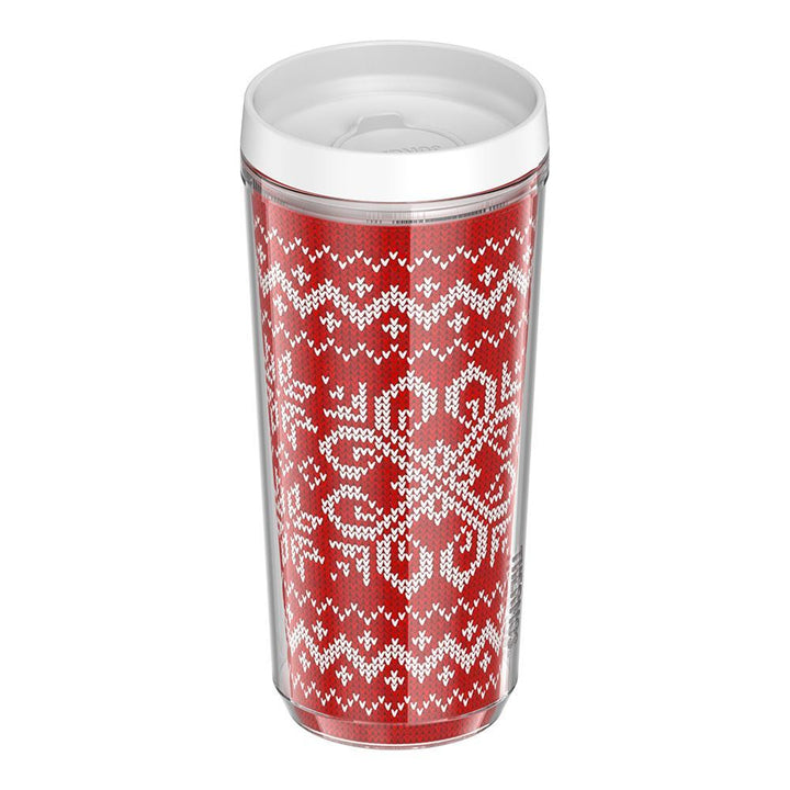 16oz DOUBLE WALL TUMBLER HOLIDAY SWEATER