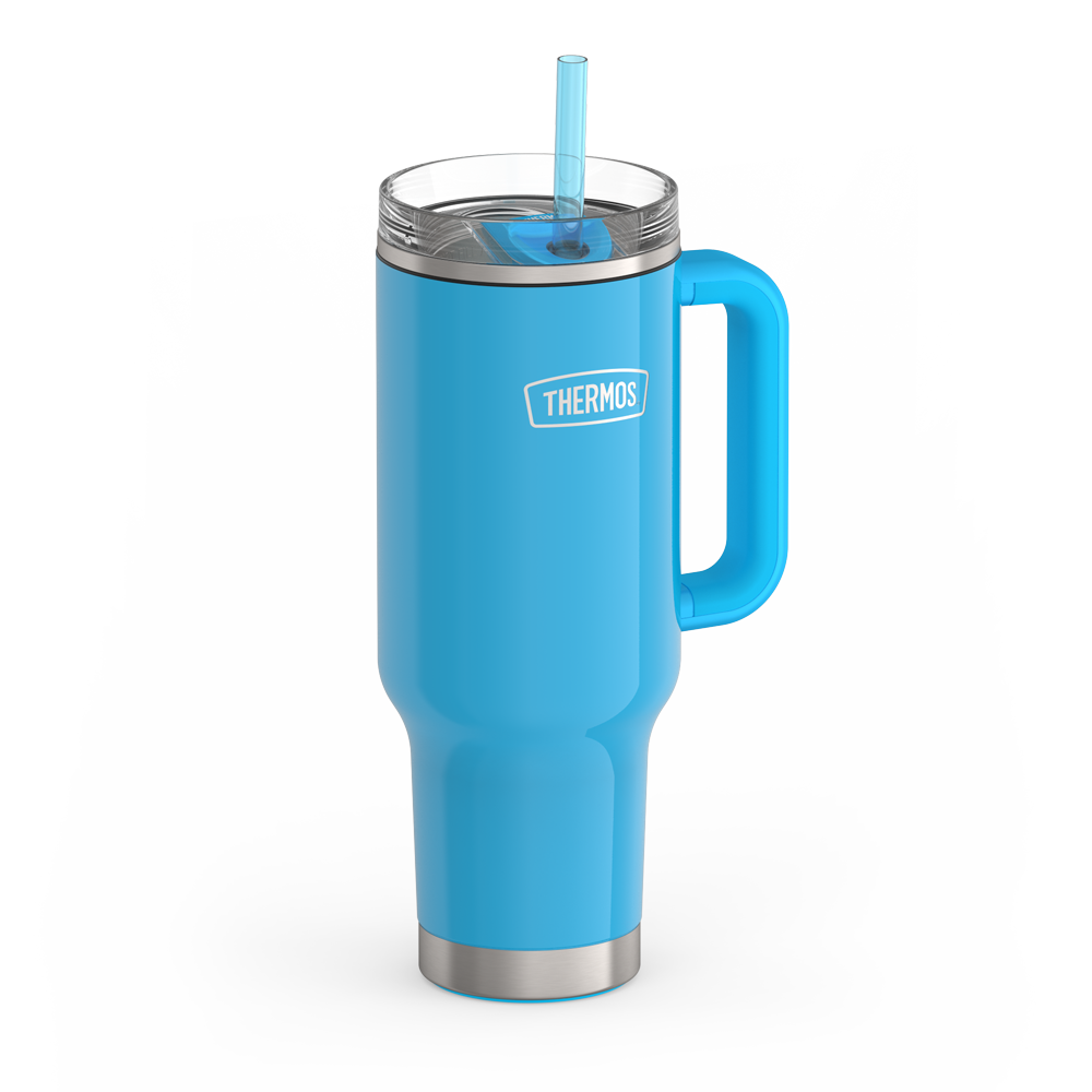 40oz STAINLESS STEEL CUP HOLDER MUG - BRIGHT BLUE