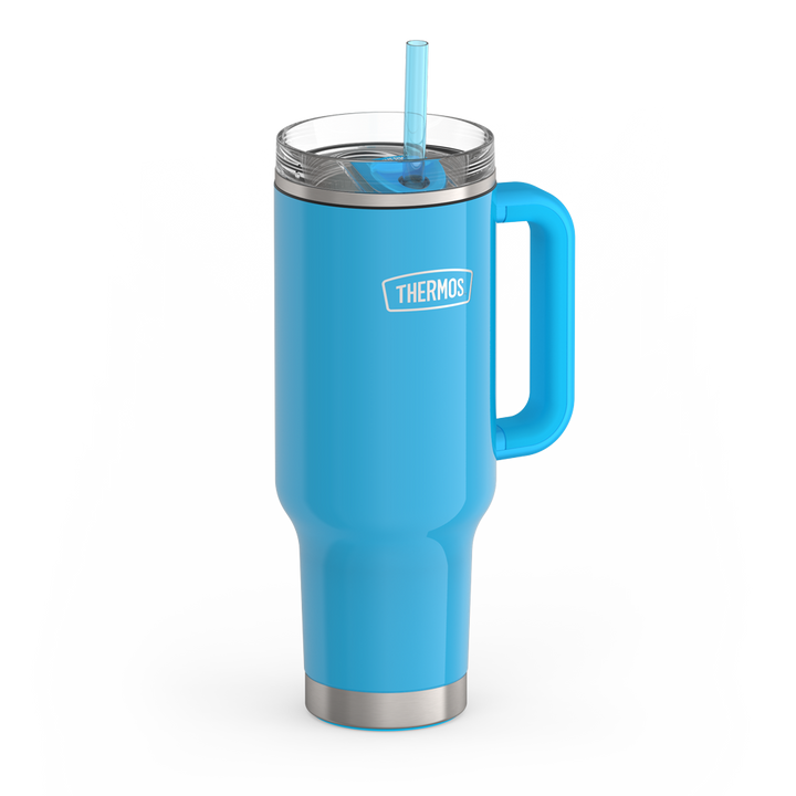 40oz STAINLESS STEEL CUP HOLDER MUG - BRIGHT BLUE