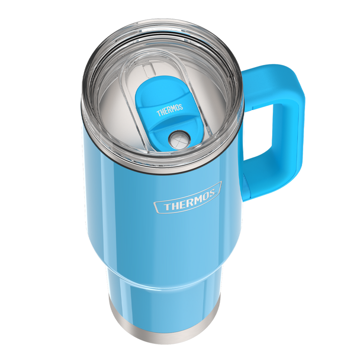 40oz STAINLESS STEEL CUP HOLDER MUG - BRIGHT BLUE