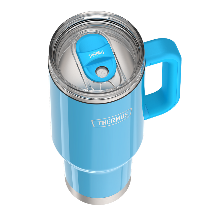 40oz STAINLESS STEEL CUP HOLDER MUG - BRIGHT BLUE