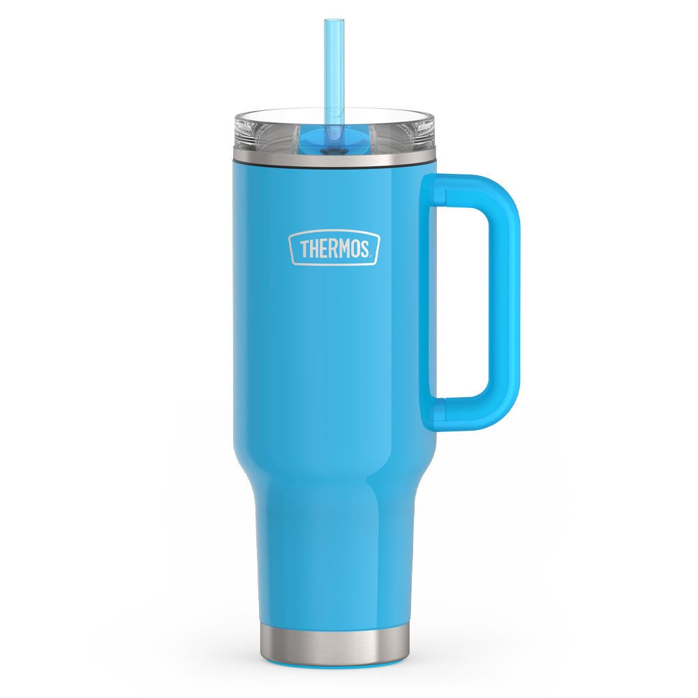 40oz STAINLESS STEEL CUP HOLDER MUG - BRIGHT BLUE