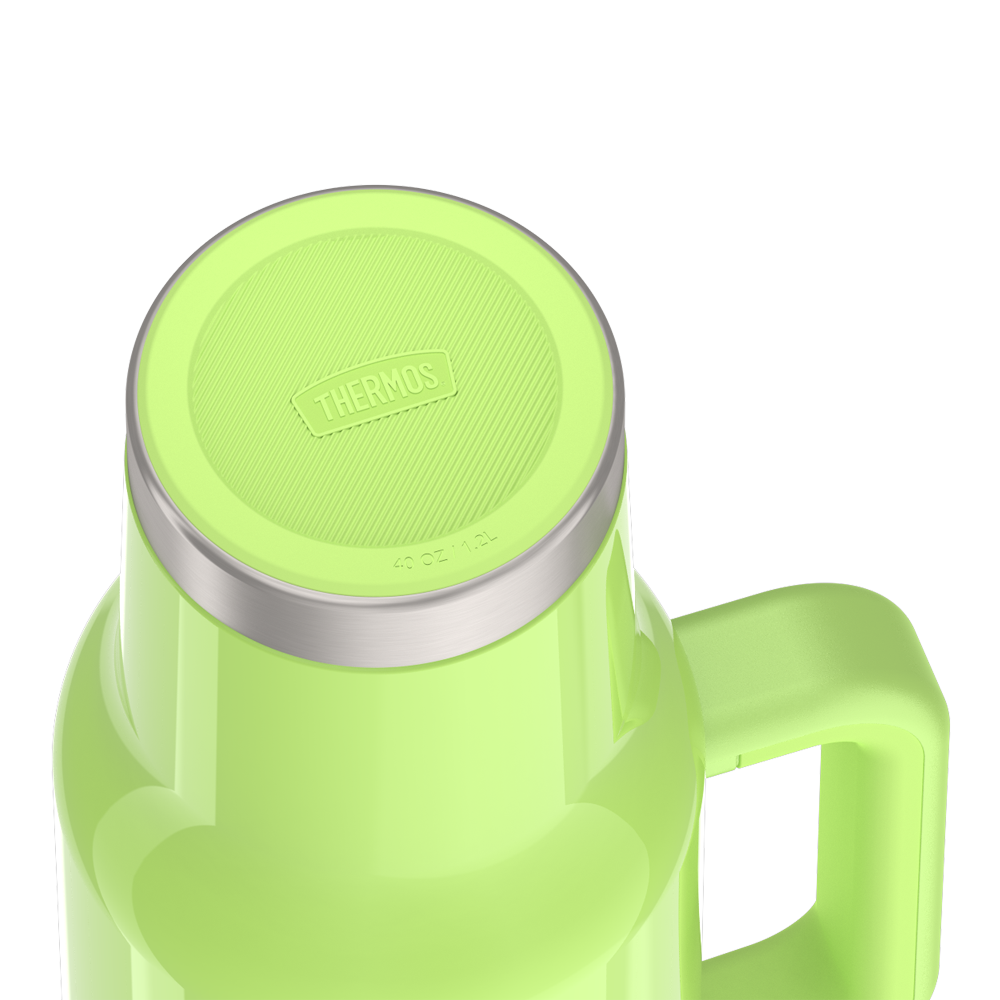 40oz STAINLESS STEEL CUP HOLDER MUG - BRIGHT LIME