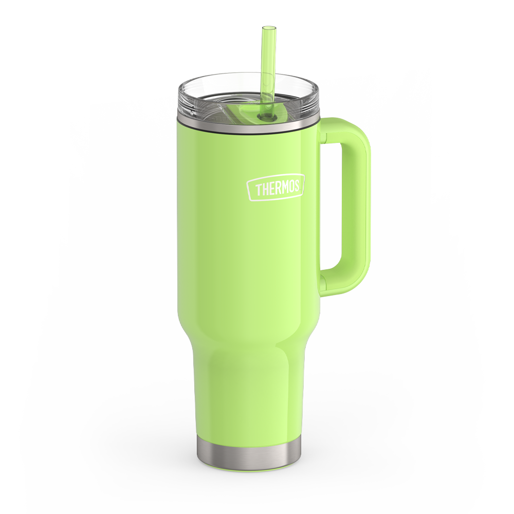 40oz STAINLESS STEEL CUP HOLDER MUG - BRIGHT LIME