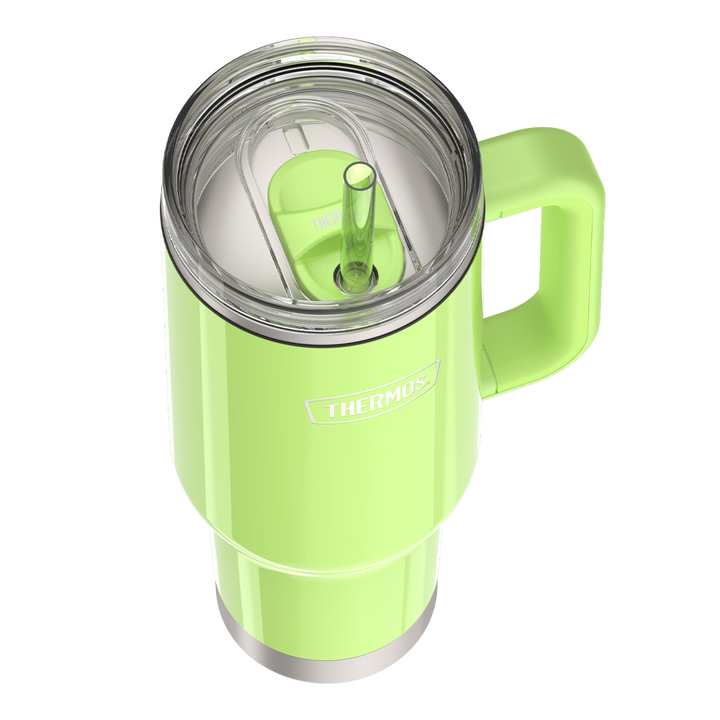 40oz STAINLESS STEEL CUP HOLDER MUG - BRIGHT LIME