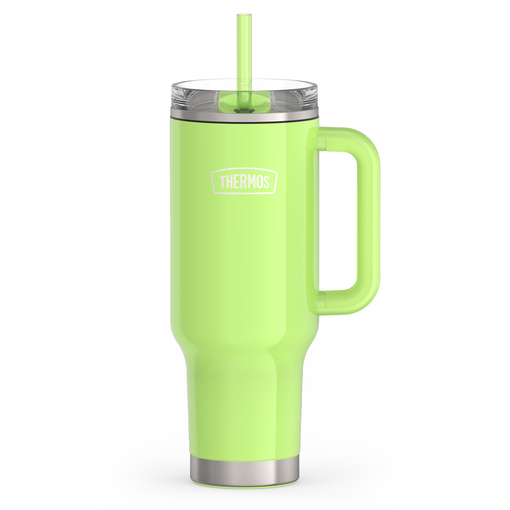 40oz STAINLESS STEEL CUP HOLDER MUG - BRIGHT LIME