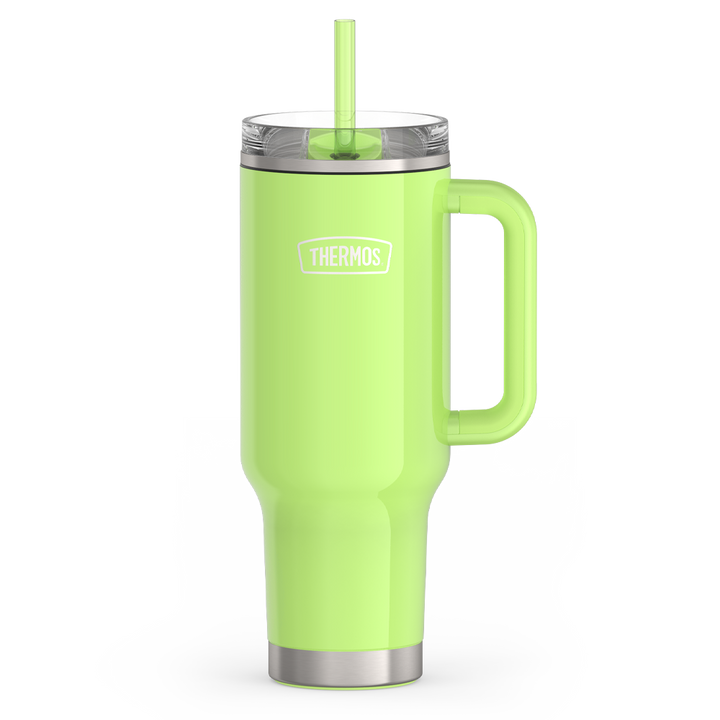 40oz STAINLESS STEEL CUP HOLDER MUG - BRIGHT LIME