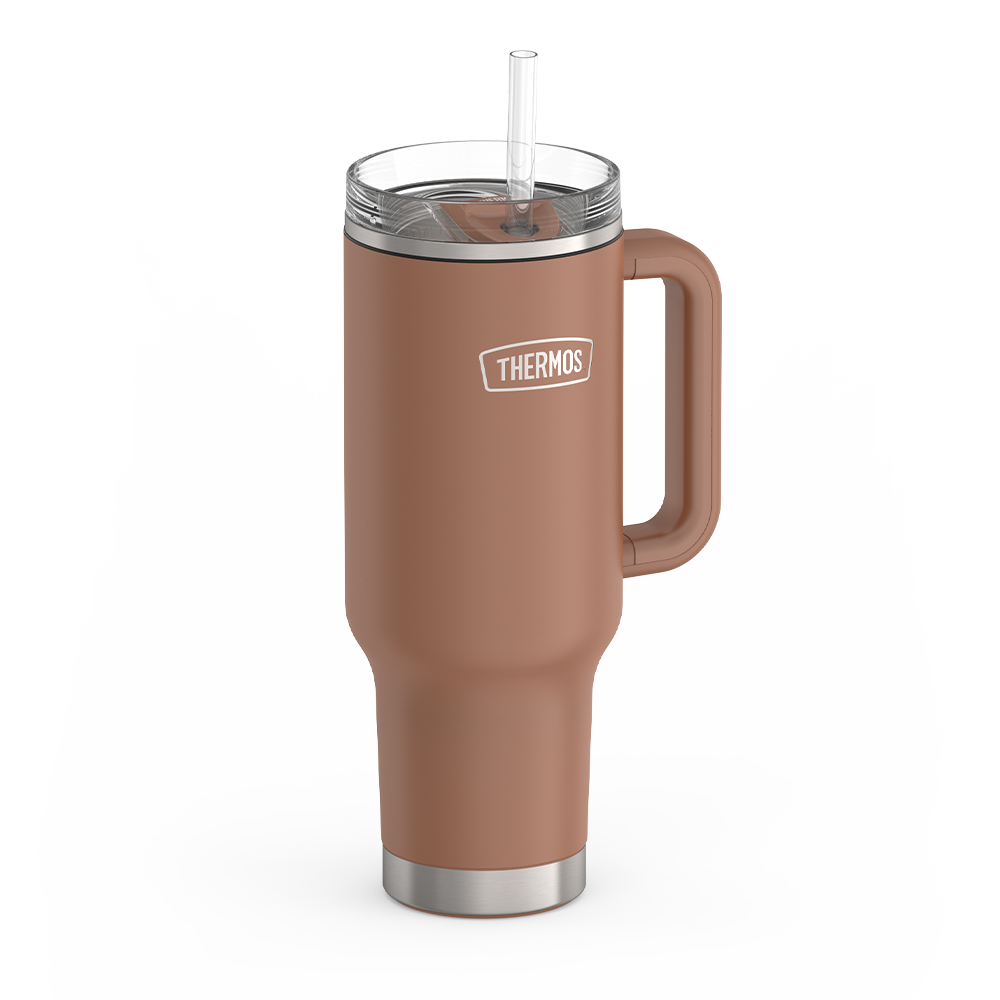 40oz STAINLESS STEEL CUP HOLDER MUG - MOCHA