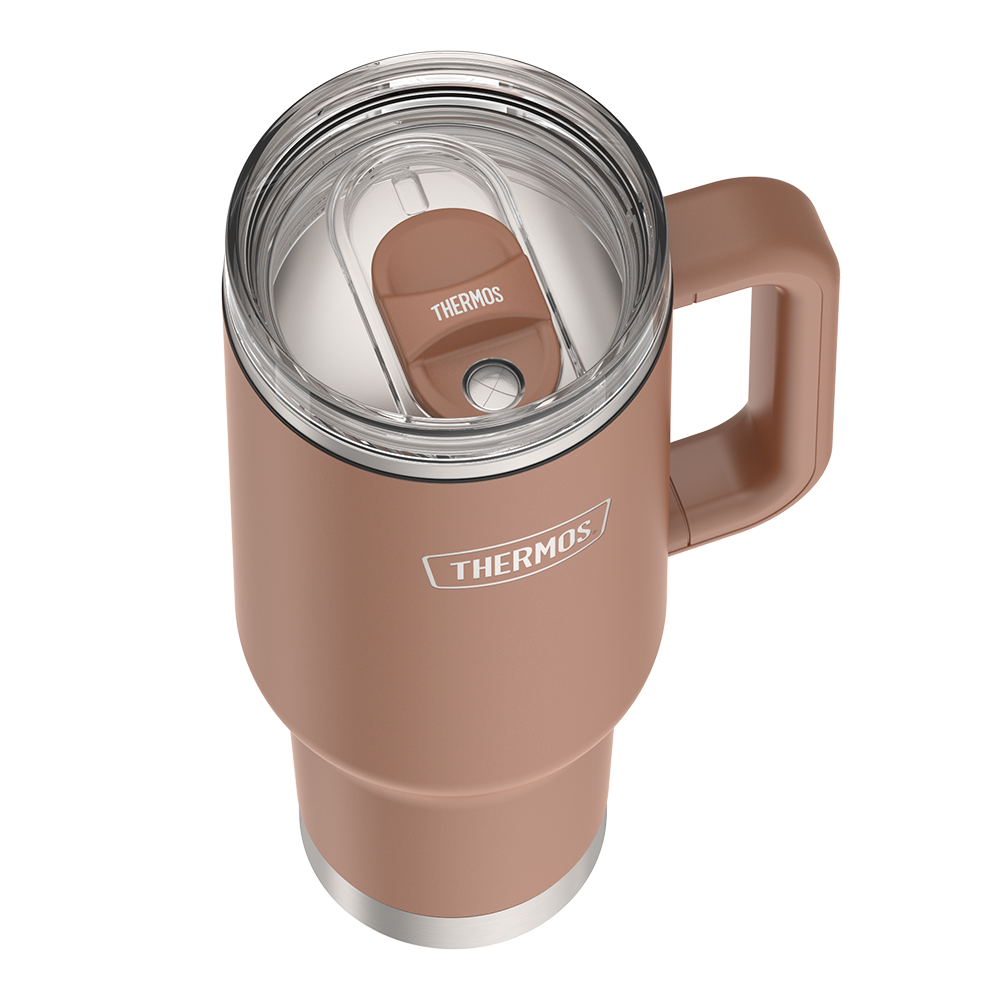 40oz STAINLESS STEEL CUP HOLDER MUG - MOCHA
