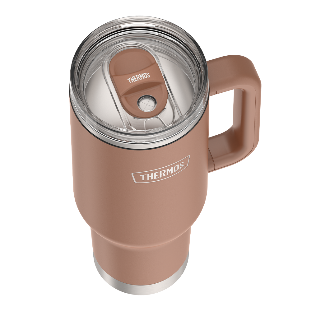 40oz STAINLESS STEEL CUP HOLDER MUG - MOCHA