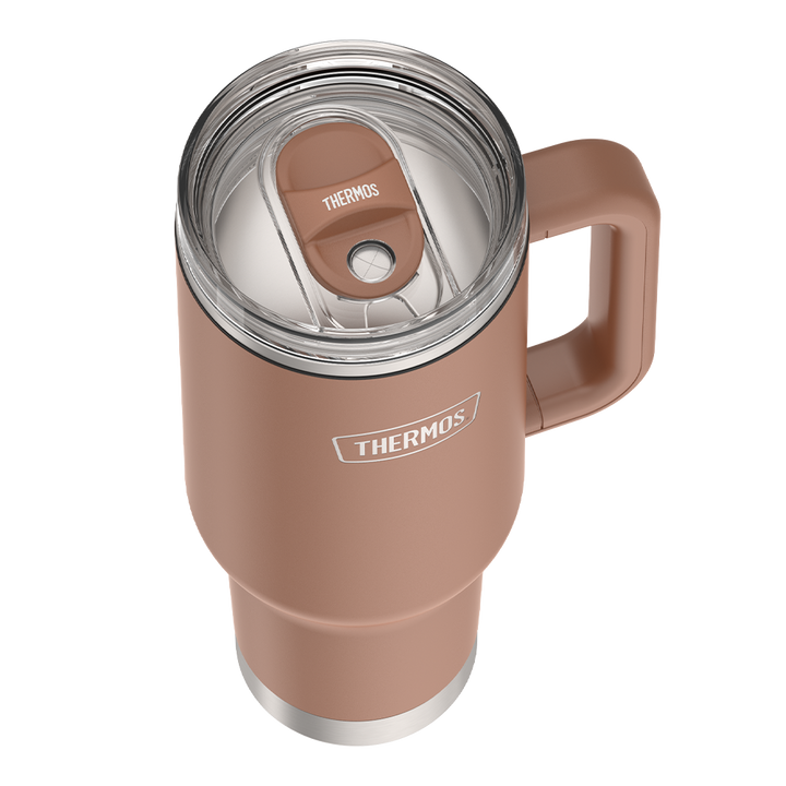 40oz STAINLESS STEEL CUP HOLDER MUG - MOCHA