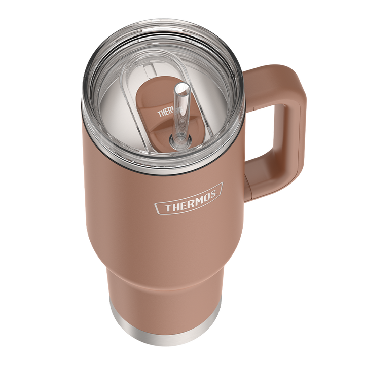 40oz STAINLESS STEEL CUP HOLDER MUG - MOCHA