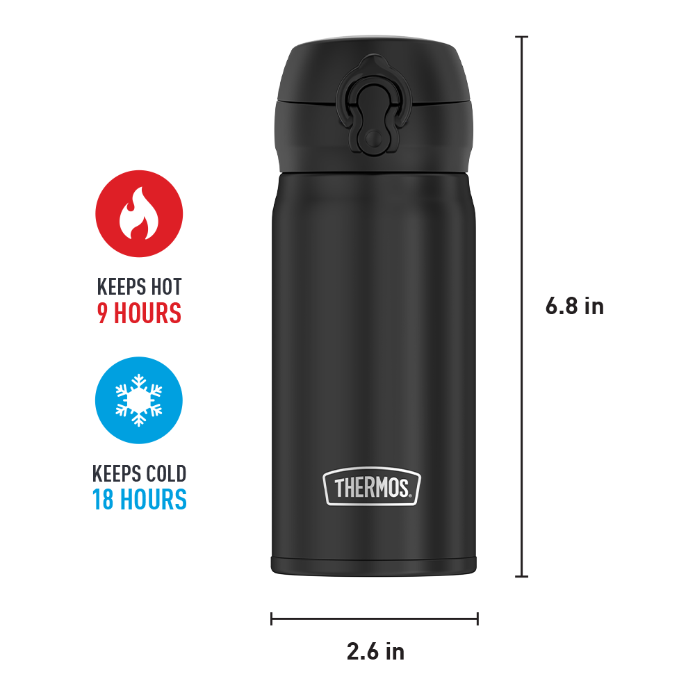 Stainless Steel Thermos Cup, SUPKIT 12oz Small Thermos Vacuum Cup, BPA  Free, Insulated Water Bottle Keep Hot & Cold for Hours, Perfect for Biking