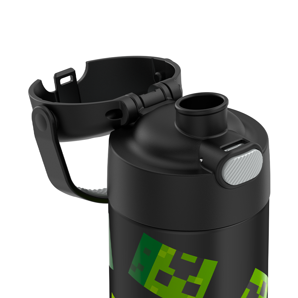 Thermos Kids Plastic Bottle with Chug Spout, Minecraft, 16 Fluid Ounces, Size: 16 oz.
