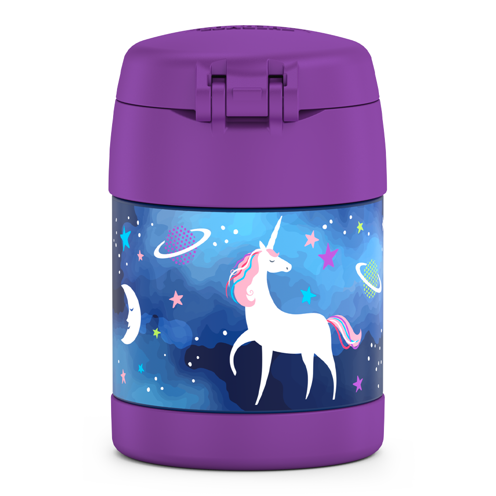 Thermos Vacuum Insulated Unicorn Drink Bottle 355ml in Purple Thermos Vacuum Insulated Unicorn Drink Bottle 355ml in Purple