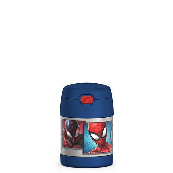 Thermos Kids Stainless Steel Vacuum Insulated Funtainer Straw Bottle, Spiderman, 12 fl oz