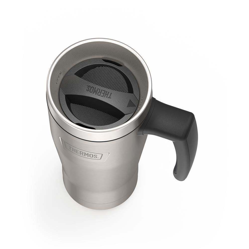 Stainless Steel Thermos Mug with Handle, Leak-proof Travel Mug