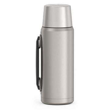 THERMOCAFE Thermos Wide Mouth Stainless Steel Hot/Cold w/Genentech Logo 40Oz