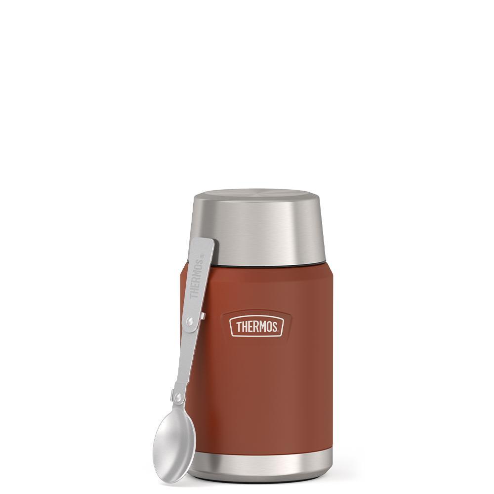 Thermos Insulated Food Jar & Spoon Stainless Steel Saddle Color 24 oz. IS3012SD4