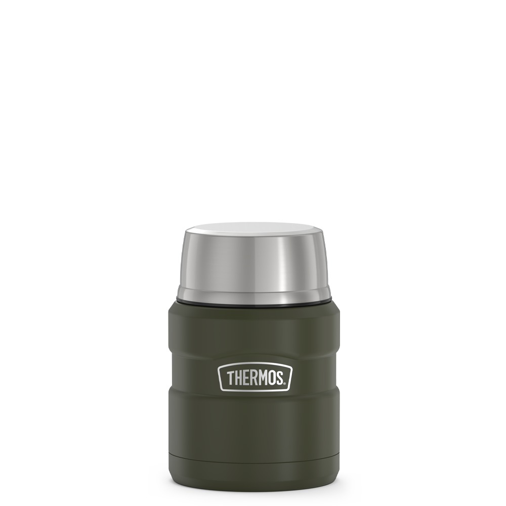 Thermos Sipp Vacuum Insulated Food Jar - 16 oz. Stainless Steel/Black