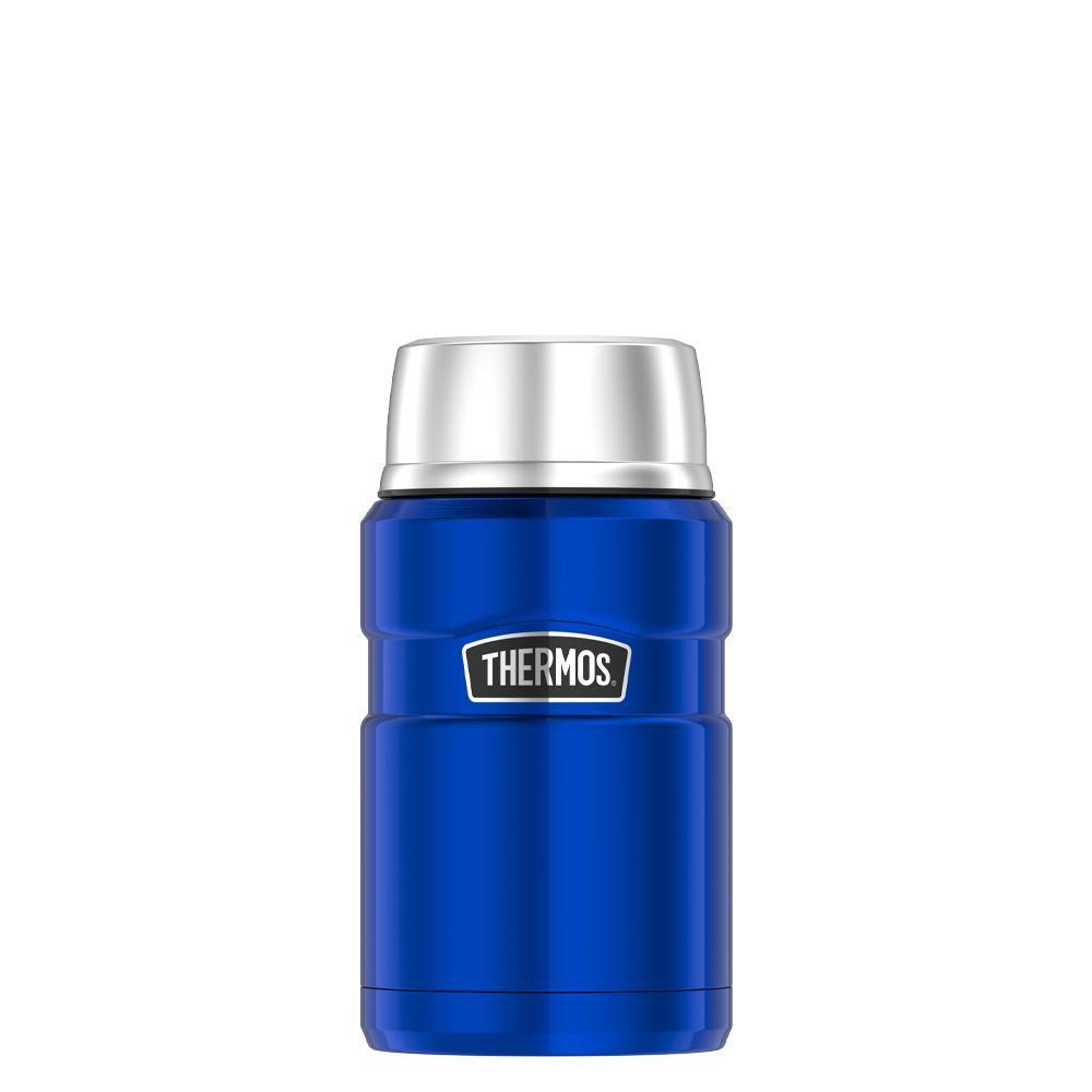 Thermos Stainless King Vacuum-Insulated Food Jar, 24 Ounce, Blue