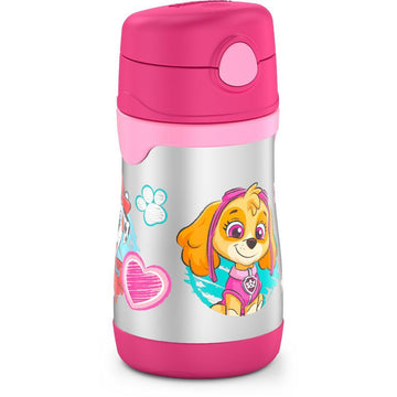  Thermos Kids Vacuum Insulated10 Oz Straw Bottle, Paw