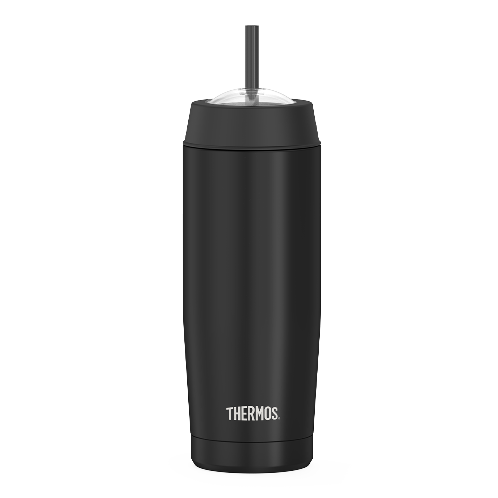  Thermos 18 Ounce Cold Cup with Straw, Stainless Steel
