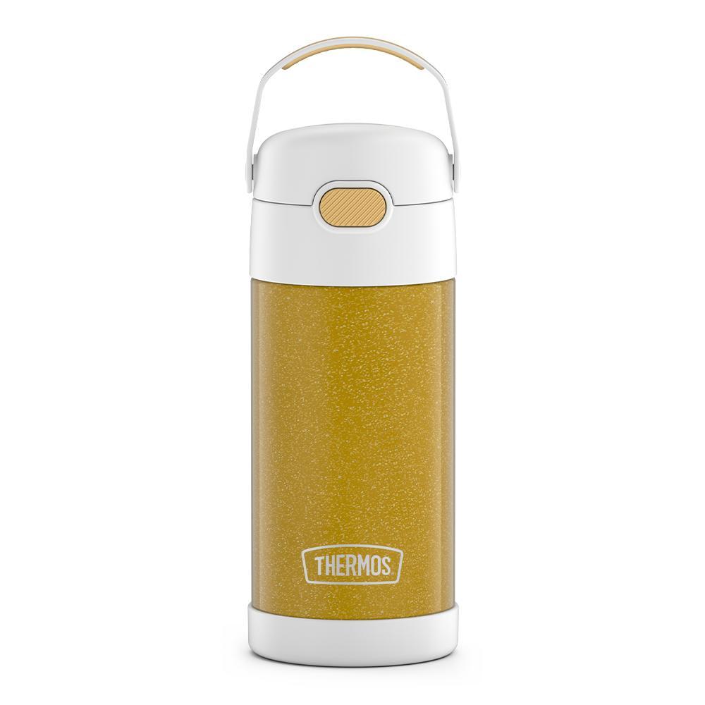 Metal Water Bottle 500ml - Gold Glitter –